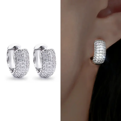 Diamond Hoop Earrings