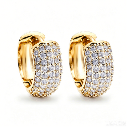 Diamond Hoop Earrings