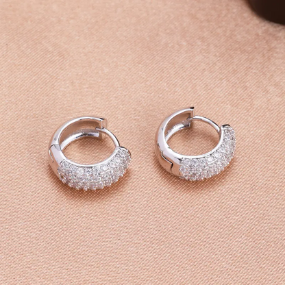 Diamond Hoop Earrings