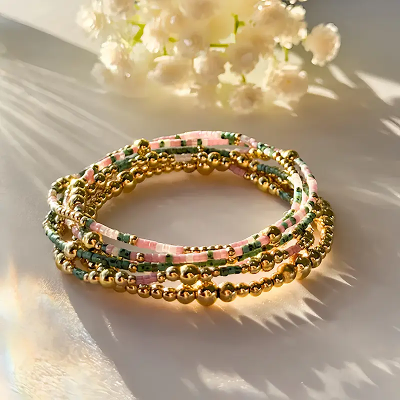 5pc Boho Beaded Bracelets