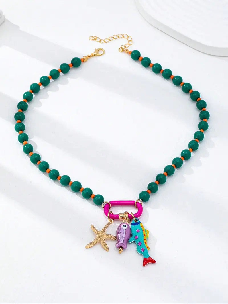 3pc Summer Layered Beaded Necklace Set
