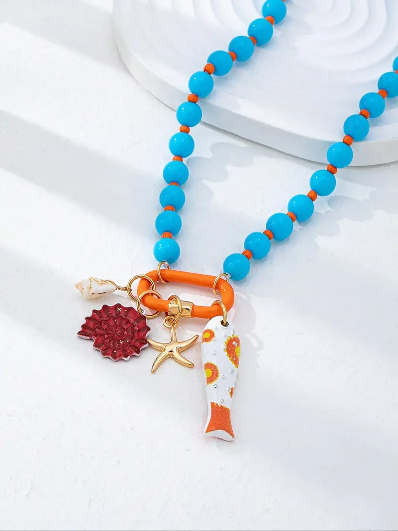 3pc Summer Layered Beaded Necklace Set