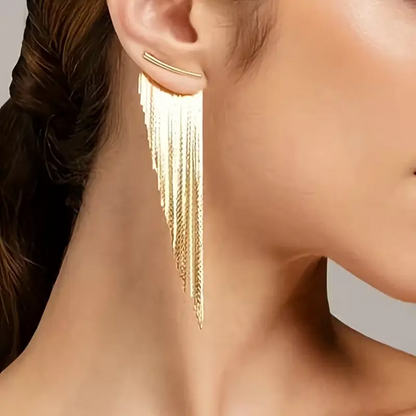 Irregular Tassel Drop Earrings