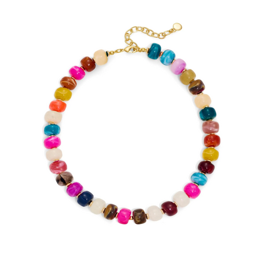 Chunky Colorful Bead Necklace