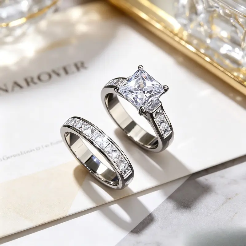 2pc Classic Timeless Ring Set