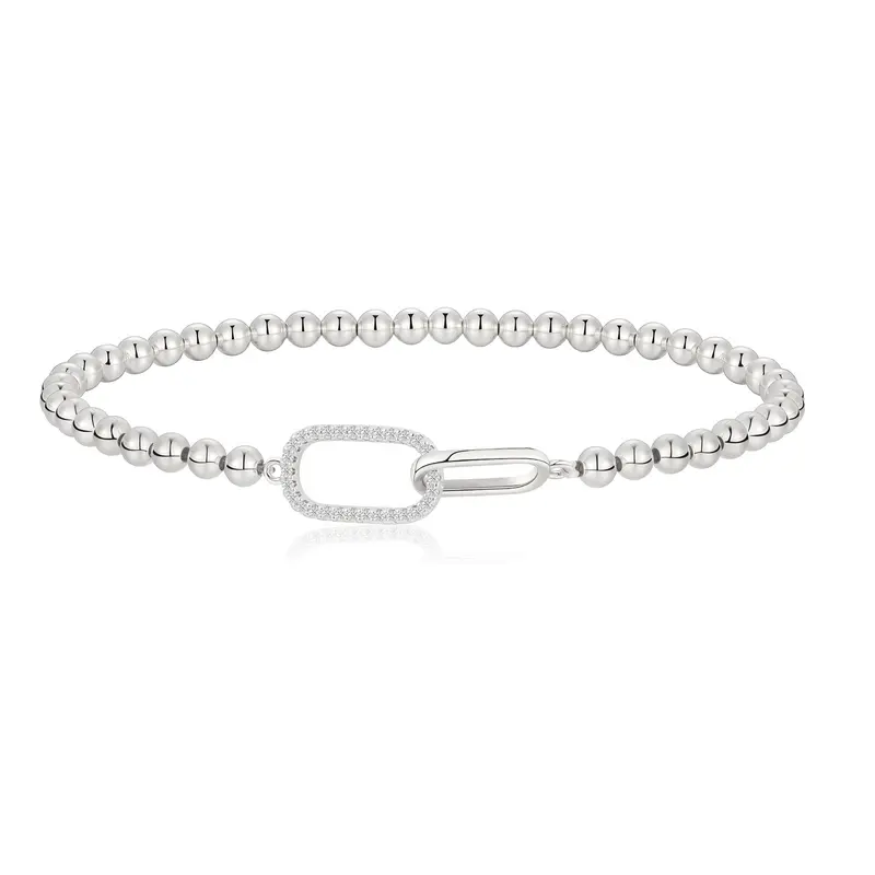 Beaded Infinity Link Bracelet