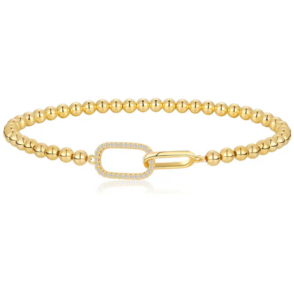 Beaded Infinity Link Bracelet