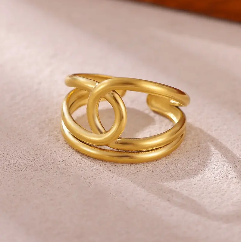 Boho Geometric Line Ring