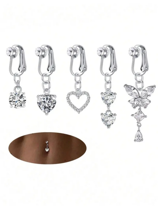 5pc Belly Ring Set