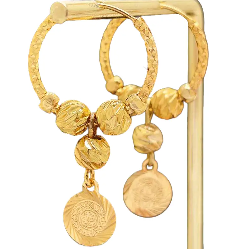 Medallion Hoop Earrings