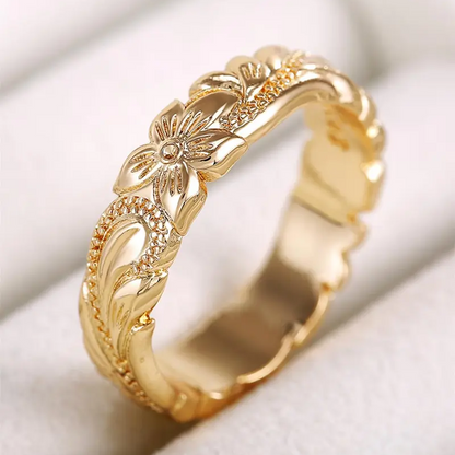 Elegant Flower Statement Ring