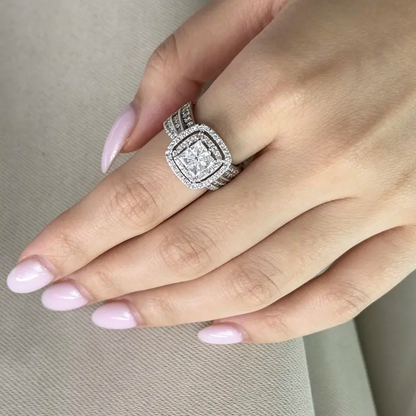 Square Halo Ring