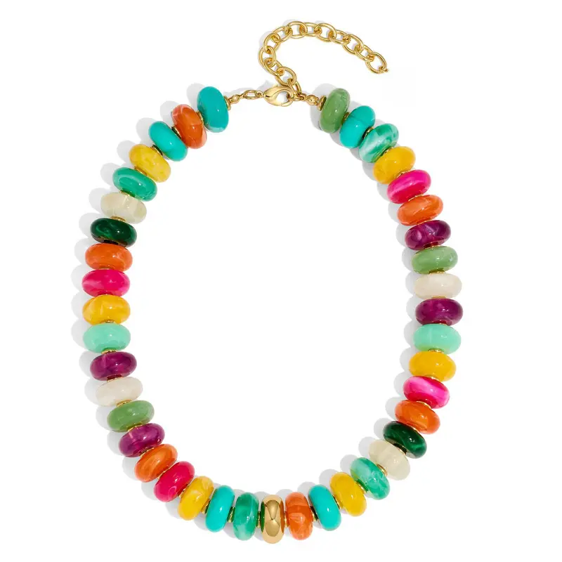 Chunky Bead Choker Necklace
