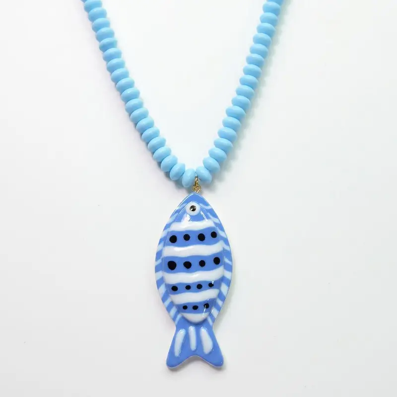 Tropical Fish Beaded Necklace