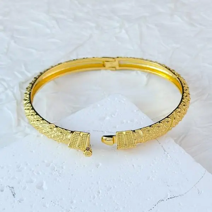 4pc Hollow Bangle Stack