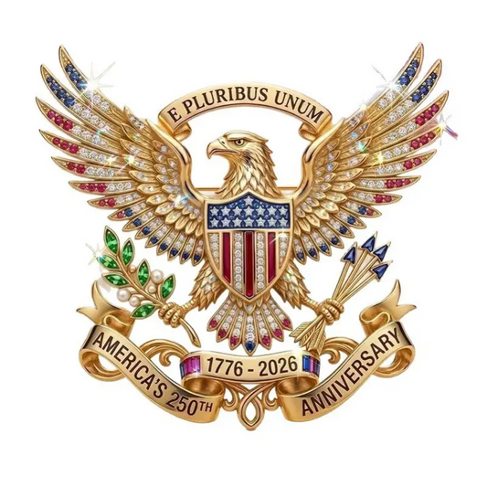 250th Anniversary Patriotic Brooch Pin