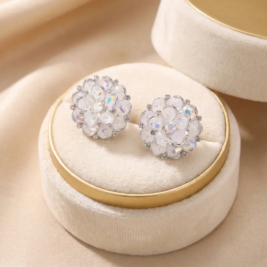 Crystal Flower Earrings