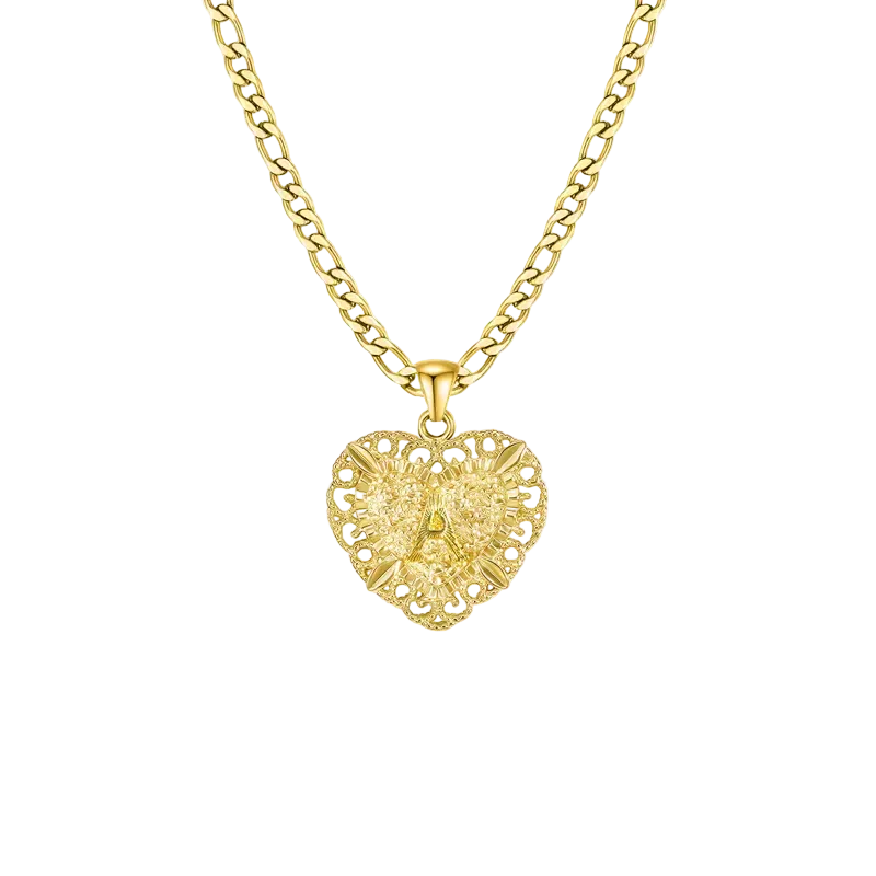 Heart Initial Necklace