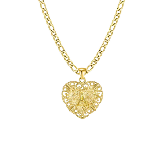 Heart Initial Necklace
