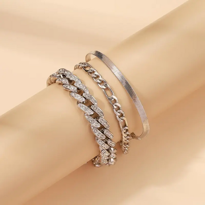 3pc Luxe Anklet Set
