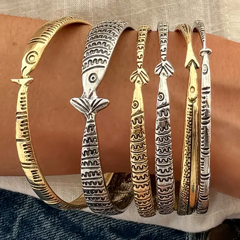 6pc Ocean Fish Bracelet Set