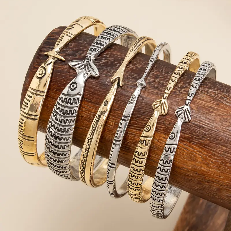 6pc Ocean Fish Bracelet Set