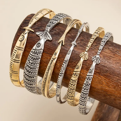 6pc Ocean Fish Bracelet Set