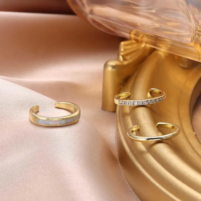 3pc Summer Toe Ring Set