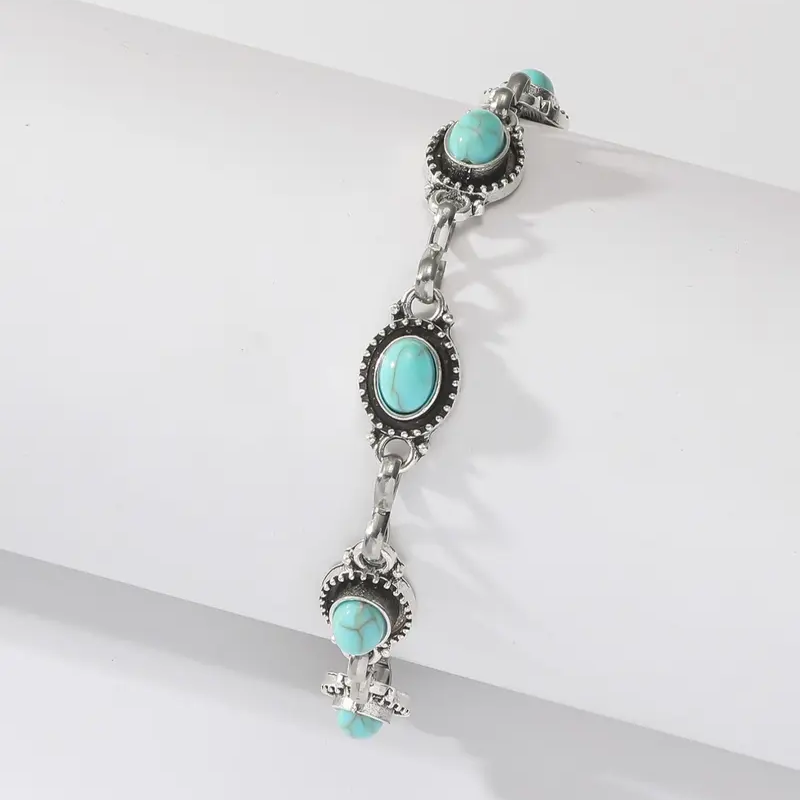 Turquoise Boho Anklet