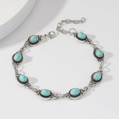 Turquoise Boho Anklet
