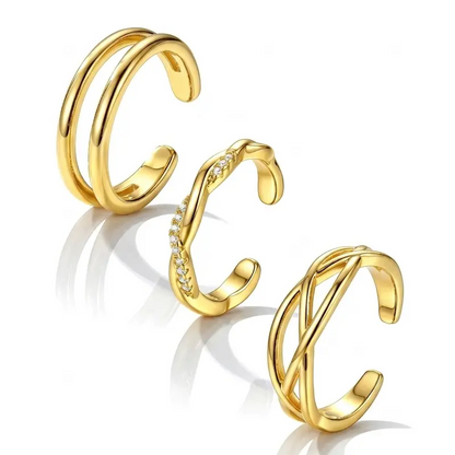 3pc Summer Toe Ring Set