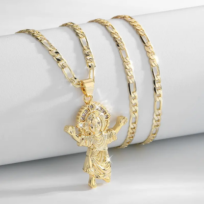 Baby Jesus Pendant Necklace