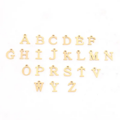 Double Heart Initial Anklet