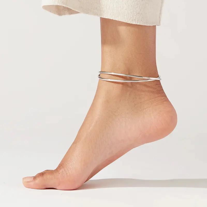 2pc Halo Bangle Anklet