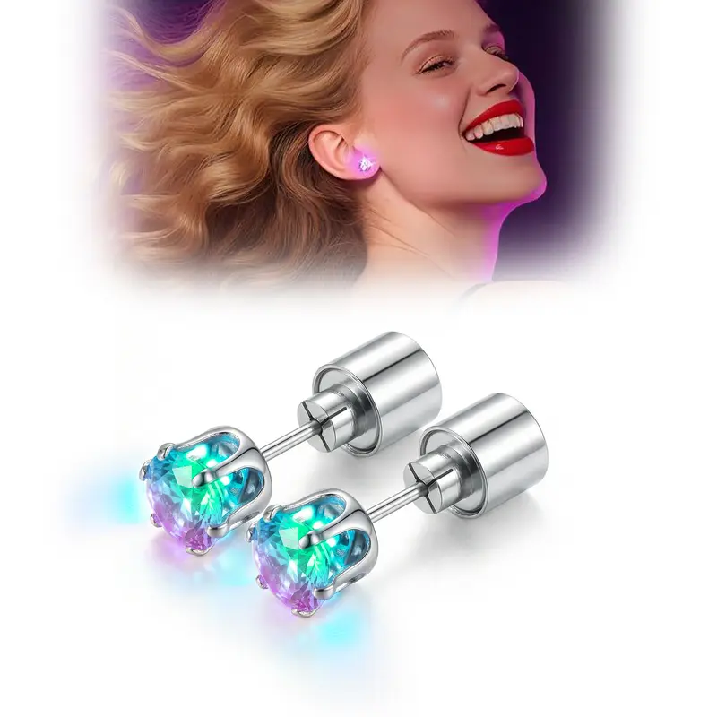 LED Light Up Stud Earrings