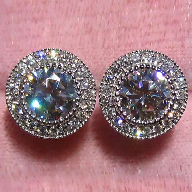 Elegant Rhinestone Stud Earrings