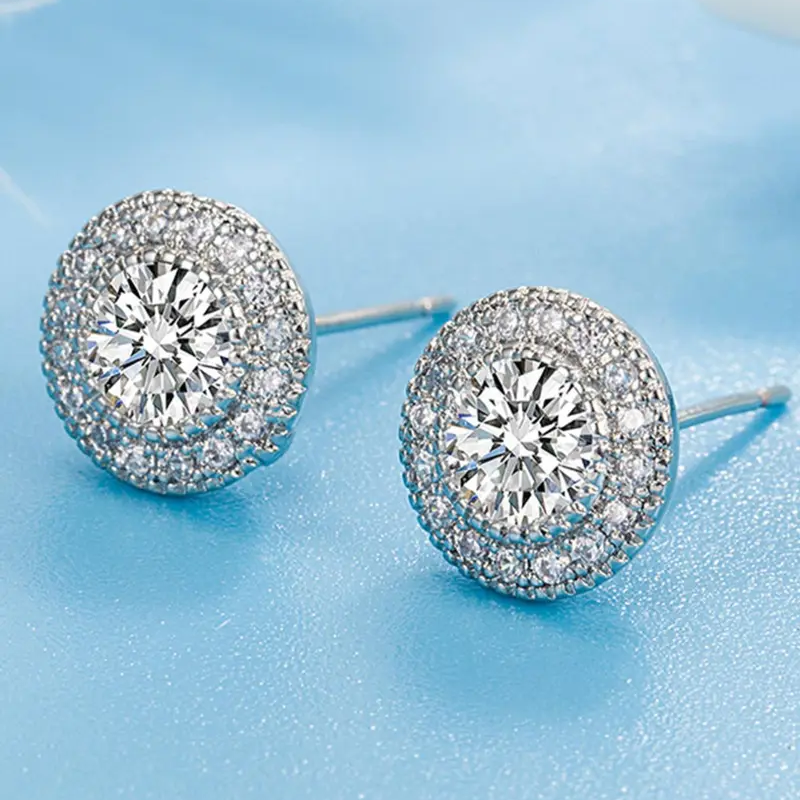 Elegant Rhinestone Stud Earrings