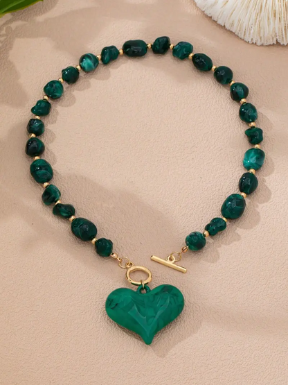 3pc Chunky Heart Necklace Set