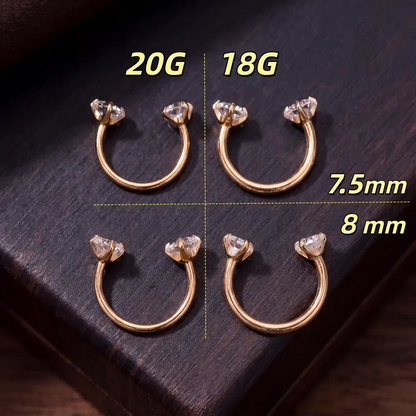 Titanium Horseshoe Nose Ring