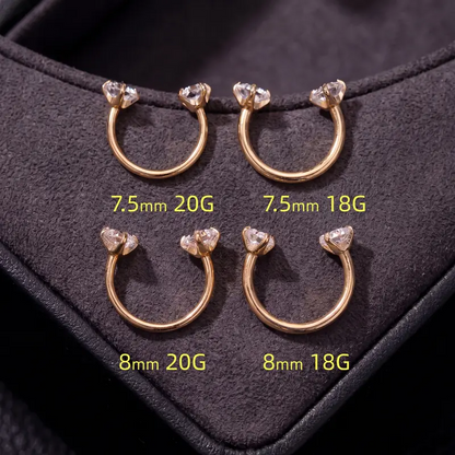 Titanium Horseshoe Nose Ring