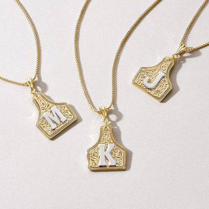 Initial Tag Necklace