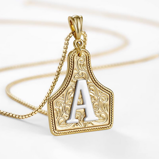 Initial Tag Necklace