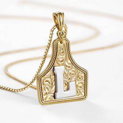 Initial Tag Necklace