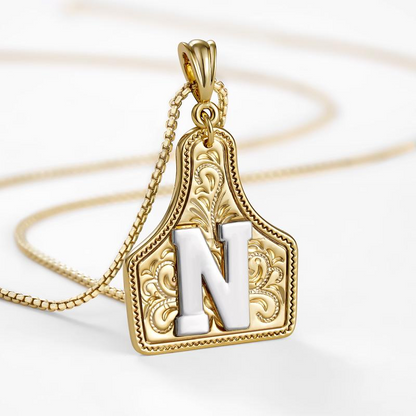 Initial Tag Necklace