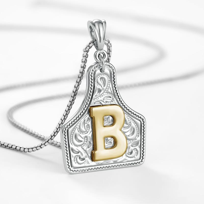 Initial Tag Necklace