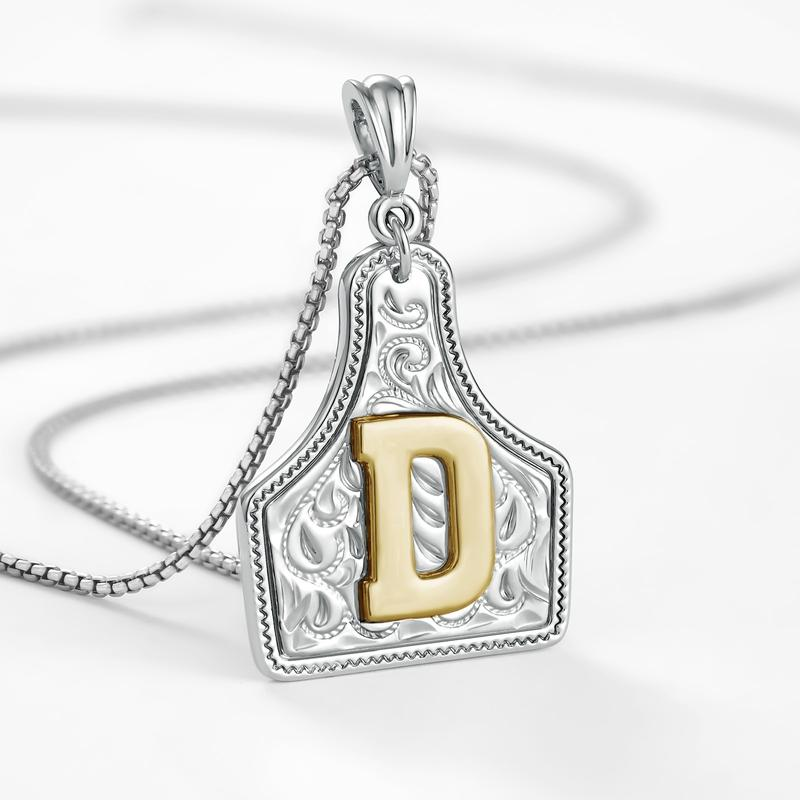 Initial Tag Necklace