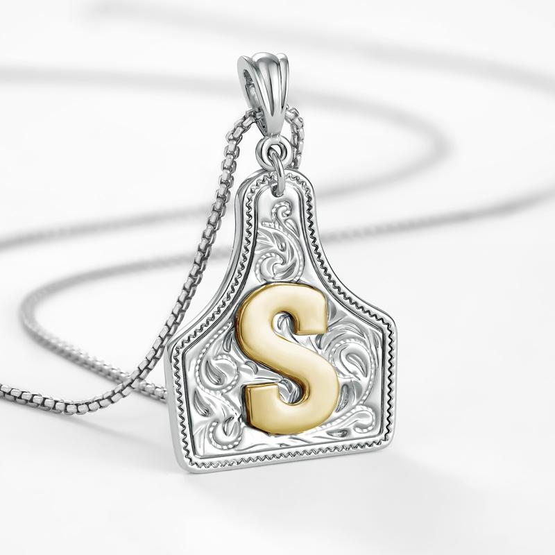Initial Tag Necklace