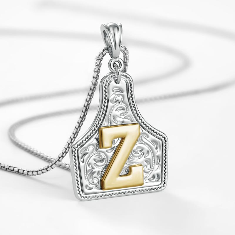 Initial Tag Necklace