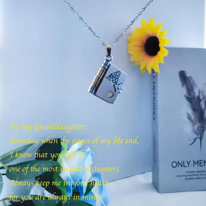 Eternal Love Book Necklace