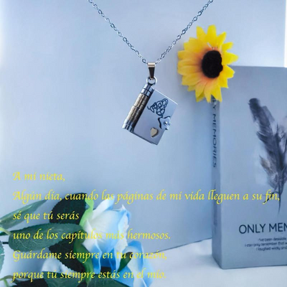 Eternal Love Book Necklace